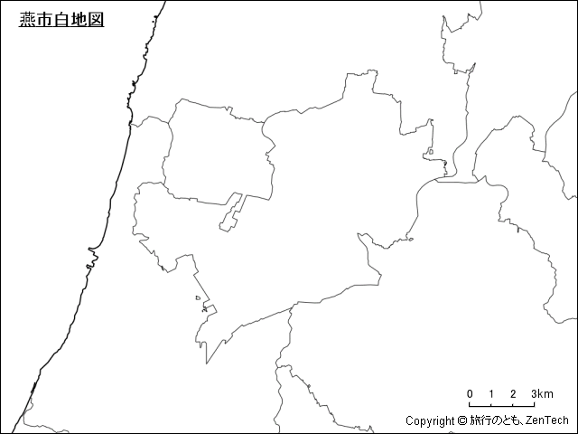 燕市白地図