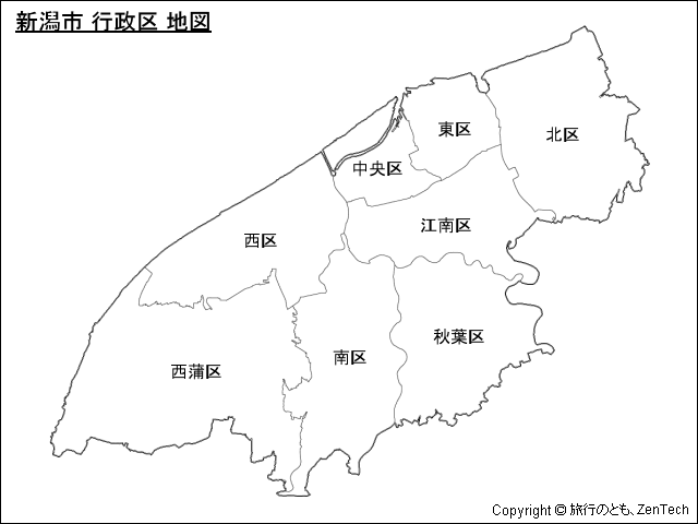 新潟市 行政区 地図
