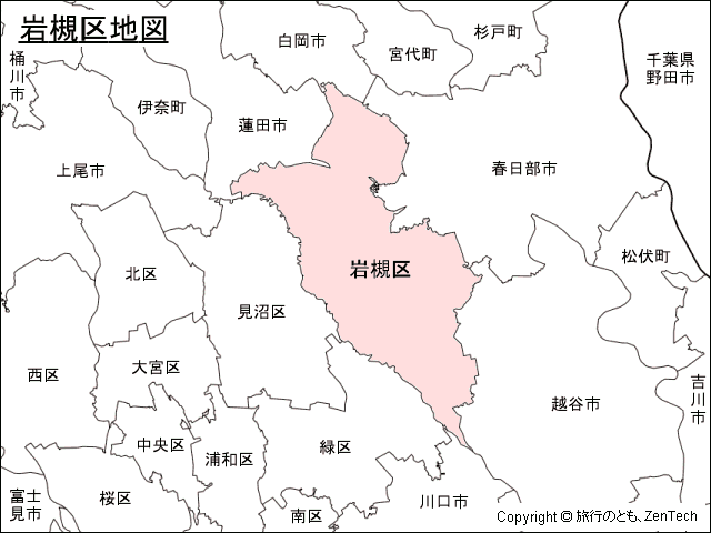 岩槻区地図