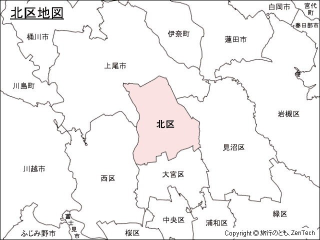 北区地図