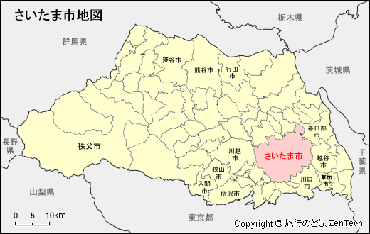 埼玉県さいたま市地図