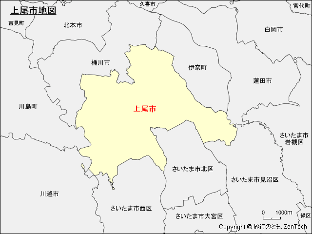 上尾市地図