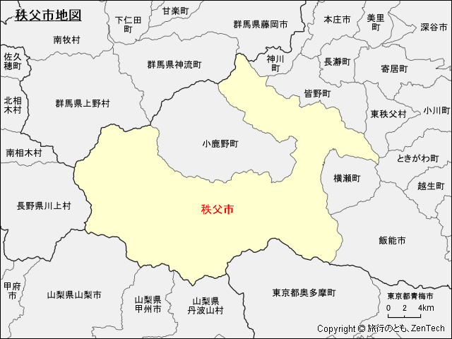 秩父市地図