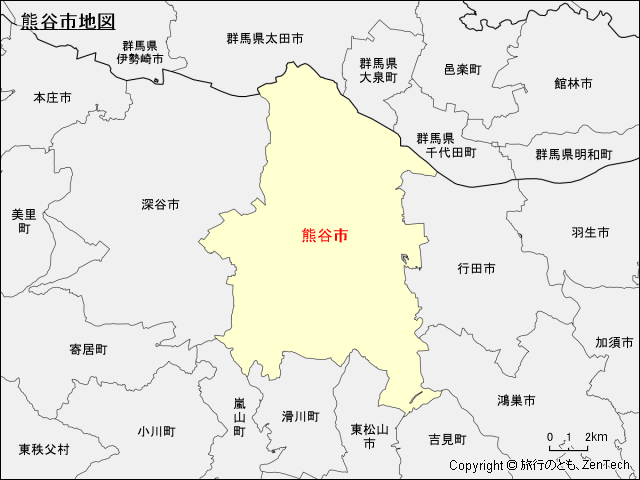 熊谷市地図