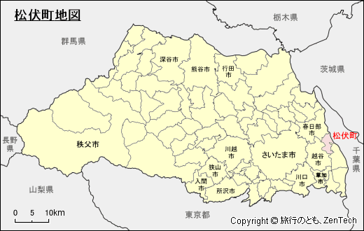 埼玉県松伏町地図