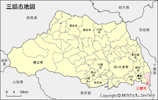 埼玉県三郷市地図