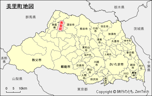 埼玉県美里町地図