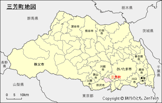 埼玉県三芳町地図