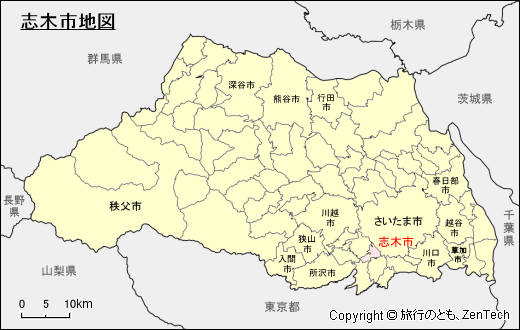 埼玉県志木市地図