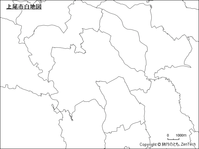 上尾市白地図