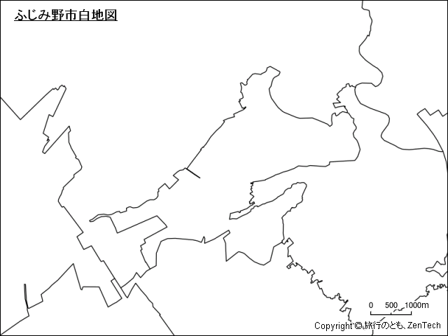 ふじみ野市白地図