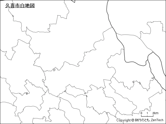 久喜市白地図