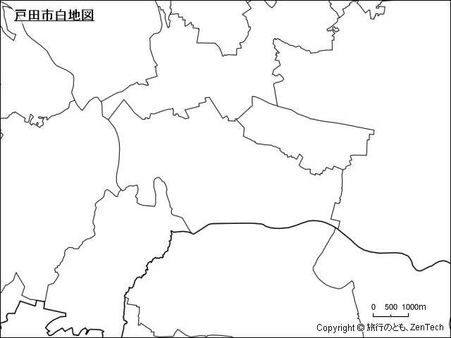 戸田市白地図