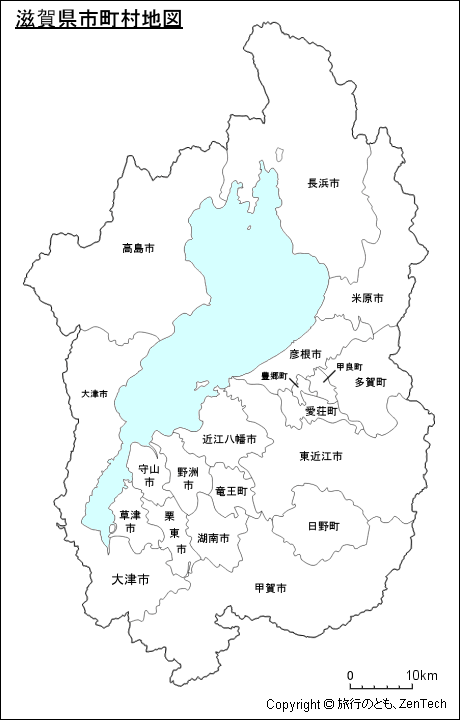 滋賀県市町村地図