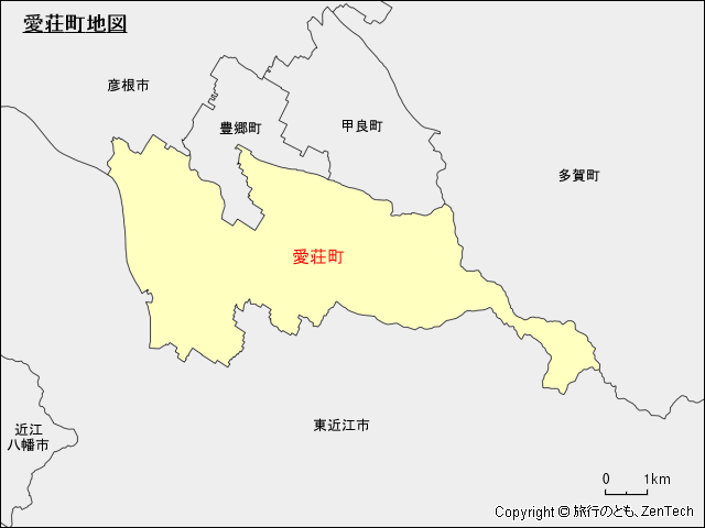 愛荘町地図