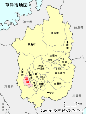 滋賀県草津市地図