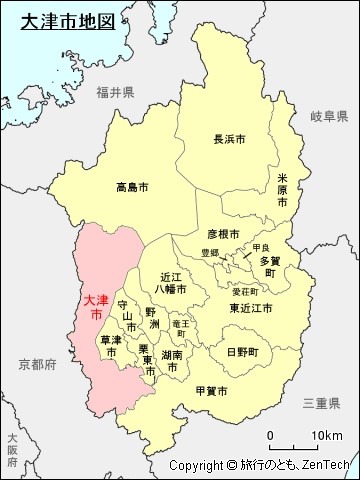 滋賀県大津市地図