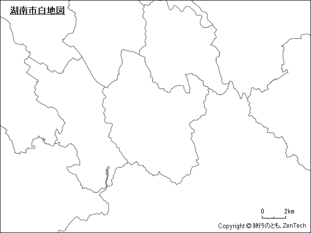 湖南市白地図