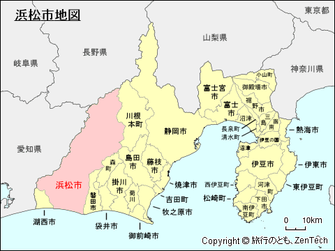 静岡県浜松市地図