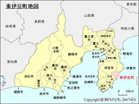 静岡県東伊豆町地図