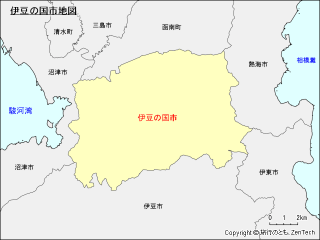伊豆の国市地図