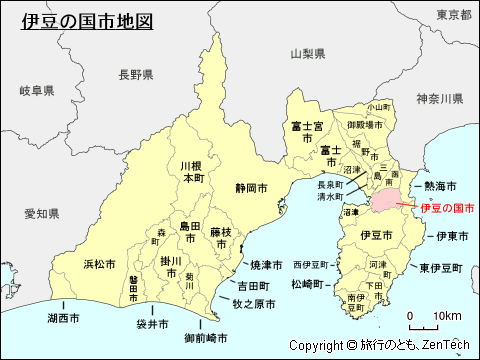静岡県伊豆の国市地図