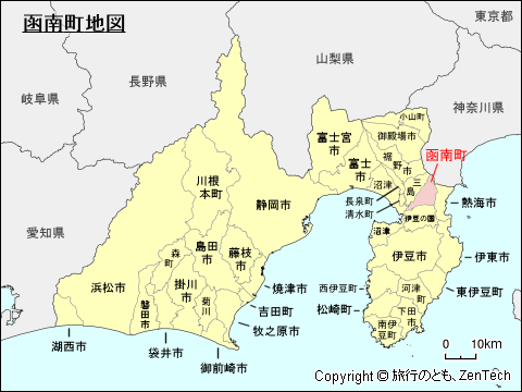 静岡県函南町地図