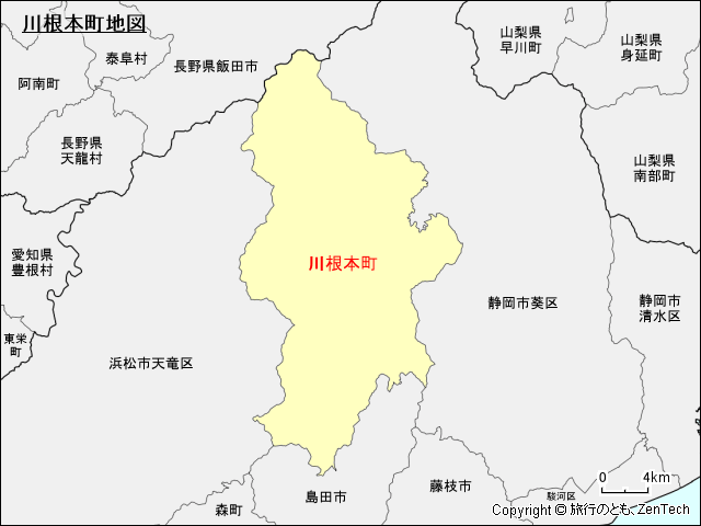 川根本町地図