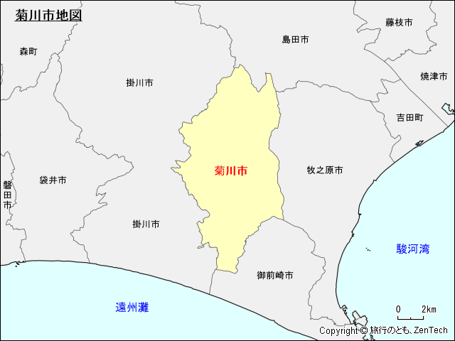 菊川市地図