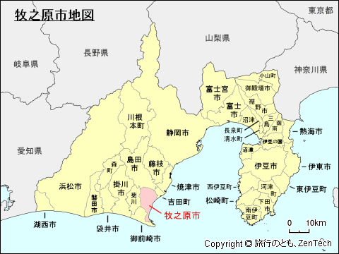 静岡県牧之原市地図