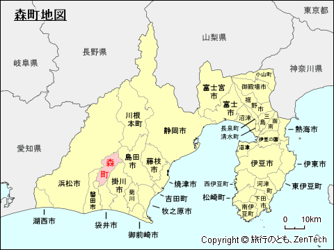 静岡県森町地図