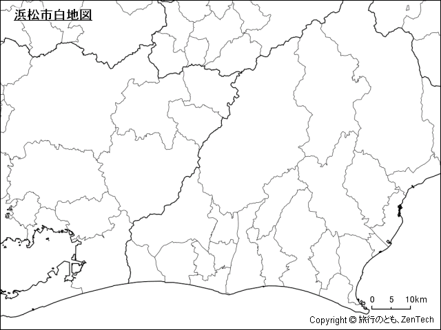 浜松市白地図
