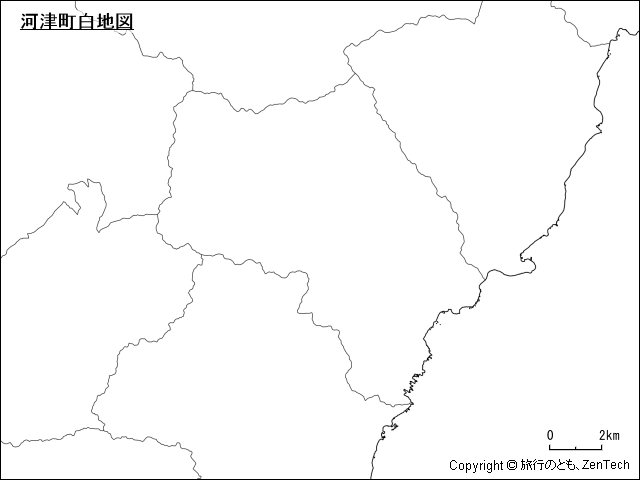 河津町白地図