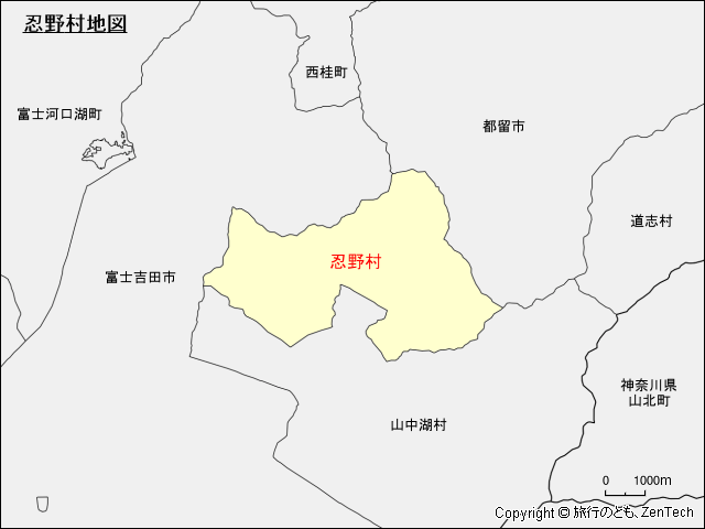 忍野村地図