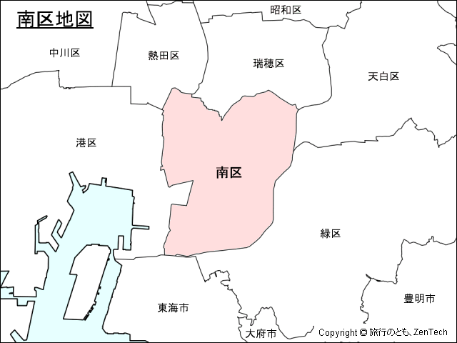 名古屋市南区地図