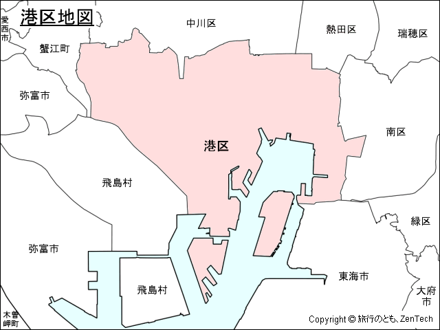 名古屋市港区地図