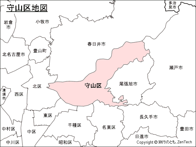 名古屋市守山区地図