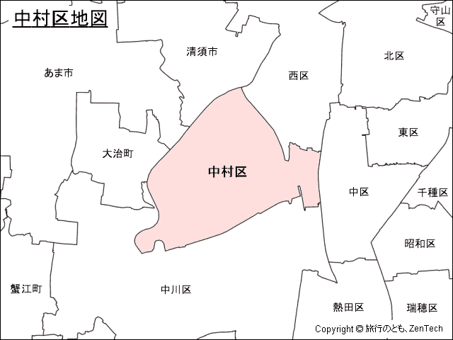 名古屋市中村区地図