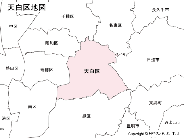 名古屋市天白区地図