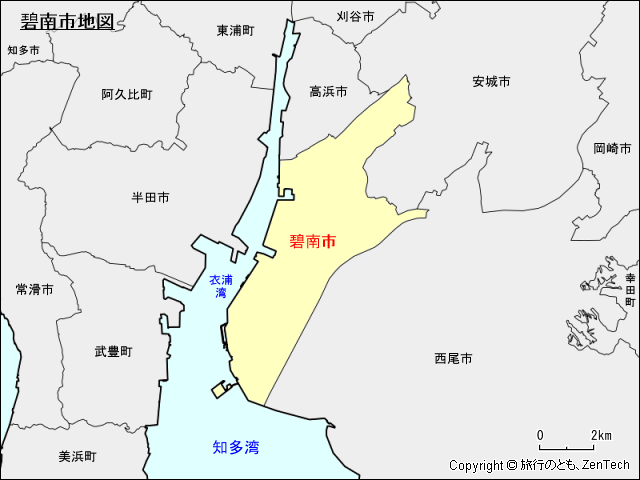 碧南市地図