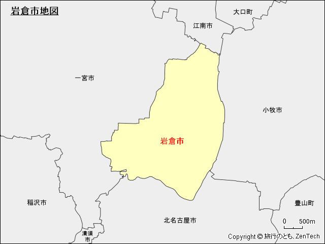 岩倉市地図
