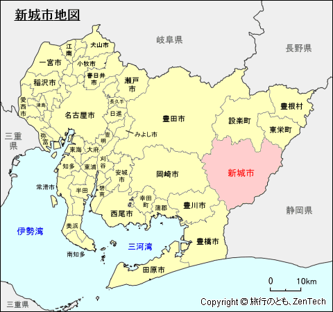 愛知県新城市地図
