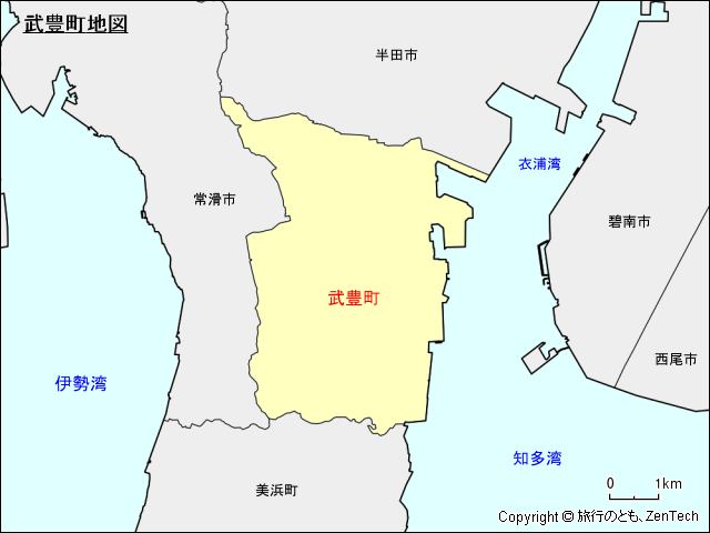 武豊町地図