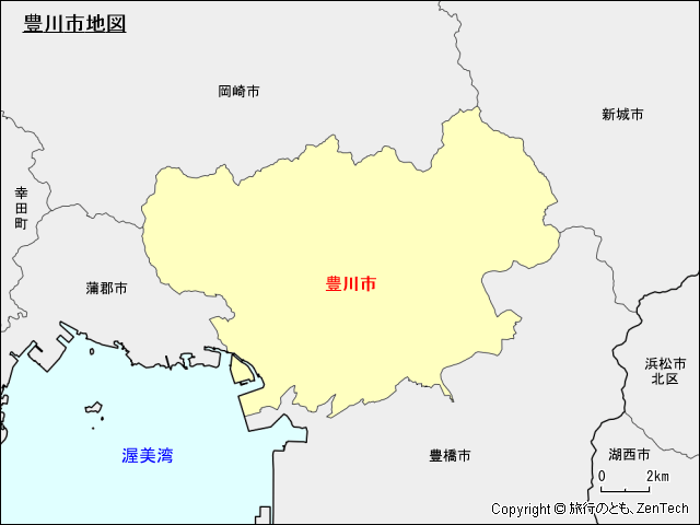 豊川市地図