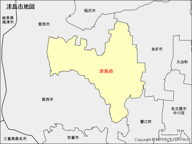 津島市地図