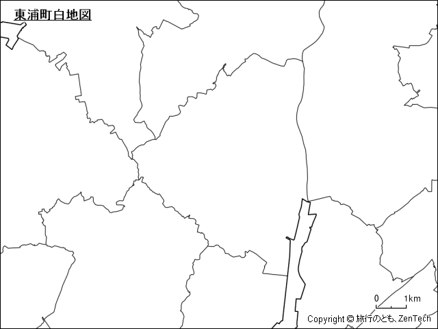 東浦町白地図