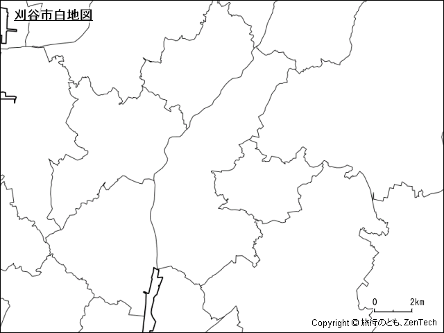 刈谷市白地図