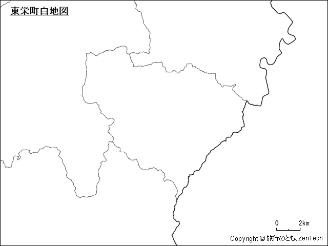 東栄町白地図