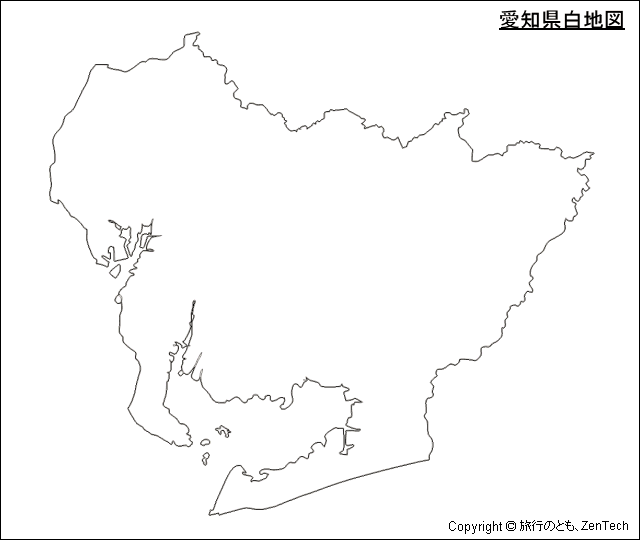 愛知県白地図