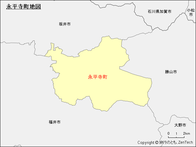 永平寺町地図
